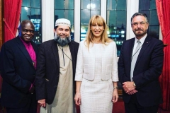 David Rosen with Archbishop John Sentamu Sheikh Ibrahim Mogra Tally Koren at House of Lords November 20 2017