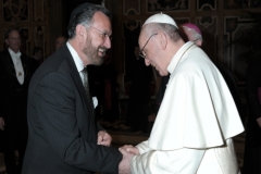 Installation of Pope Francis - The Vatican, March 20, 2013 - Greeting Pope Francis