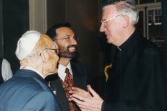 David Rosen with Cardinal Cormac Murphy O'Connor and Sir Sigmund Sternberg
