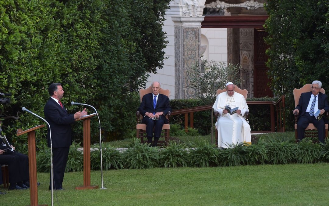 Rabbi David Rosen Pope Francis Mahmoud Abbas Vatican © Eric Vandeville